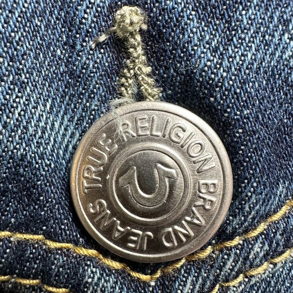 True Religion Mens Classic Denim Trucker Jacket Size‎ Large Chief Keef Sematary - Picture 10 of 16